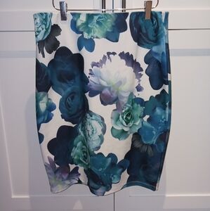 Floral Pencil Skirt